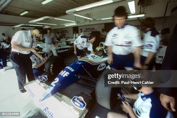 Ayrton Senna, Williams-Renault FW16, Grand Prix of San Marino, Imola, 01 May 1994.