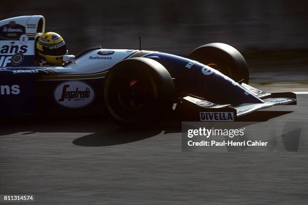 Ayrton Senna, Williams-Renault FW16, Grand Prix of Pacific, TI Circuit, Aida, 17 April 1994.