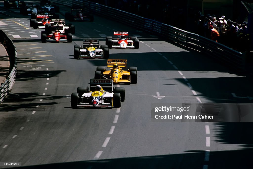 Nigel Mansell, Ayrton Senna, Nelson Piquet, Grand Prix Of Monaco