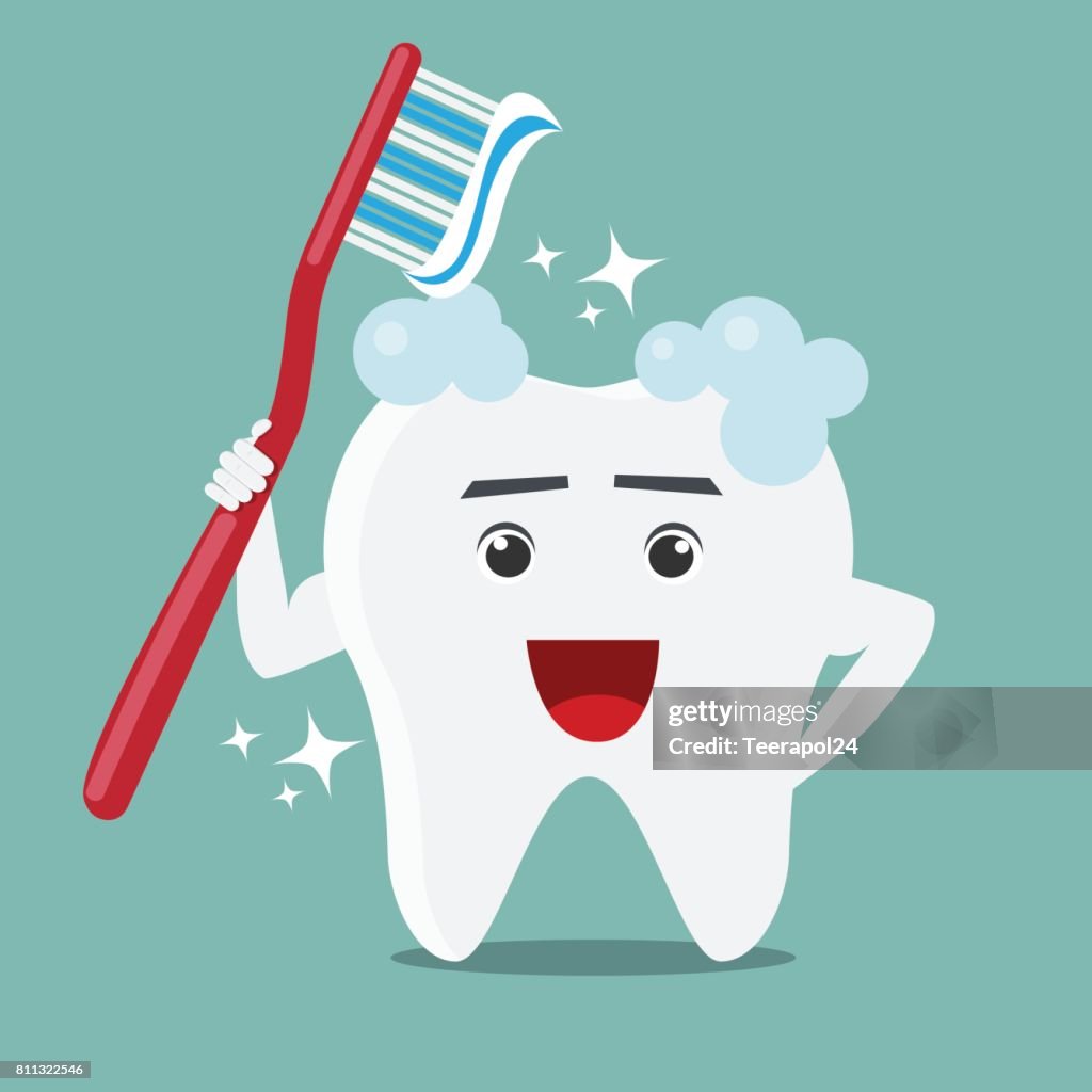 Diente De Dibujos Animados Con Un Cepillo De Dientes Y Pasta Dental Cepillarse Los Dientes Ilustración de stock - Getty Images Diente De Dibujos Animados Con Un Cepillo De Dientes Y Pasta Dental Cepillarse Los Dientes Ilustración de stock - Getty Images