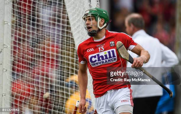 Thurles , Ireland - 9 July 2017; Alan Cadogan of Cork celebrates scoring a goal in the 13th minute during the Munster GAA Hurling Senior Championship...