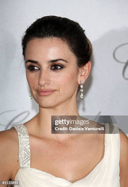 Actress Penelope Cruz attends the premiere after party of ''Vicky Christina Barcelona'' hosted by Chopard during the 2008 Cannes Film Festival at the...