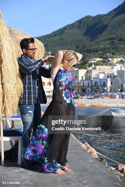 Hofit Golan and Samuel Sohebi attend 2017 Ischia Global Film & Music Fest on July 9, 2017 in Ischia, Italy.