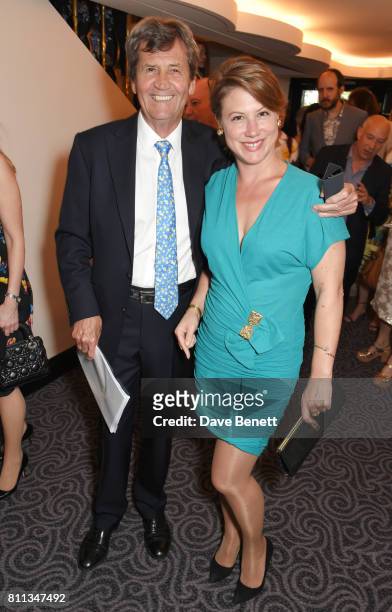 Lord Melvyn Bragg and daughter Alice Bragg attend The South Bank Sky Arts Awards drinks reception at The Savoy Hotel on July 9, 2017 in London,...
