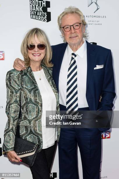 Twiggy and Leigh Lawson attend The Southbank Sky Arts Awards 2017 at The Savoy Hotel on July 9, 2017 in London, England.