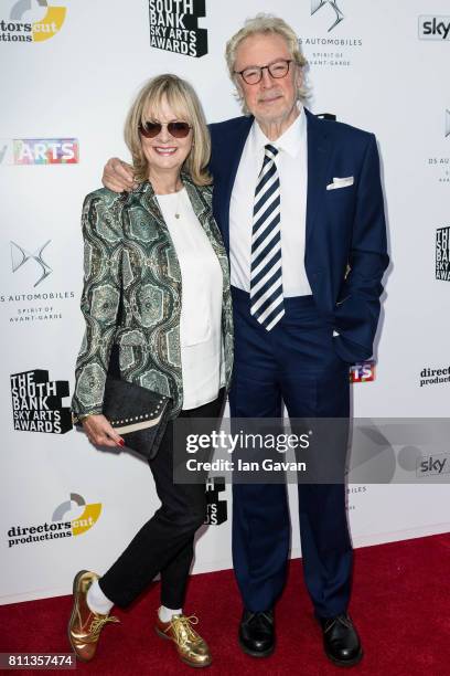 Twiggy and Leigh Lawson attend The Southbank Sky Arts Awards 2017 at The Savoy Hotel on July 9, 2017 in London, England.