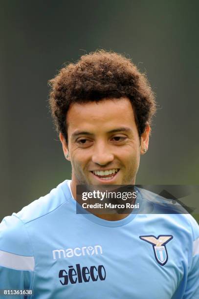 Felipe Anderson of SS Lazio during the SS Lazio Training Camp - Day 1 on July 9, 2017 in Rome, Italy.