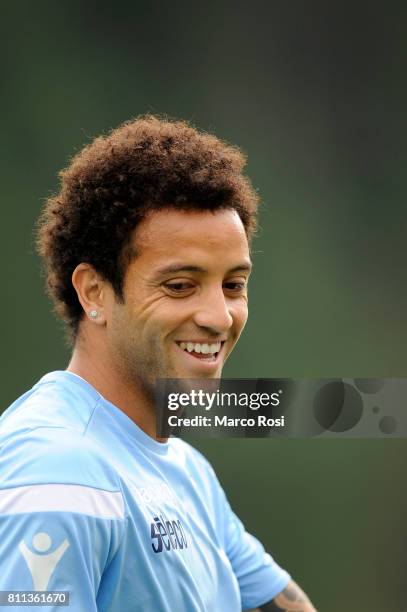 Felipe Anderson of SS Lazio during the SS Lazio Training Camp - Day 1 on July 9, 2017 in Rome, Italy.