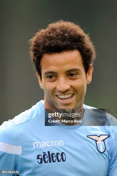 Felipe Anderson of SS Lazio during the SS Lazio Training Camp - Day 1 on July 9, 2017 in Rome, Italy.