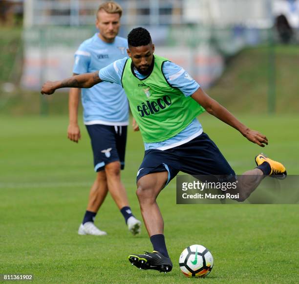 Fortuna Wallace of SS Lazio during the SS Lazio Training Camp - Day 1 on July 9, 2017 in Rome, Italy.