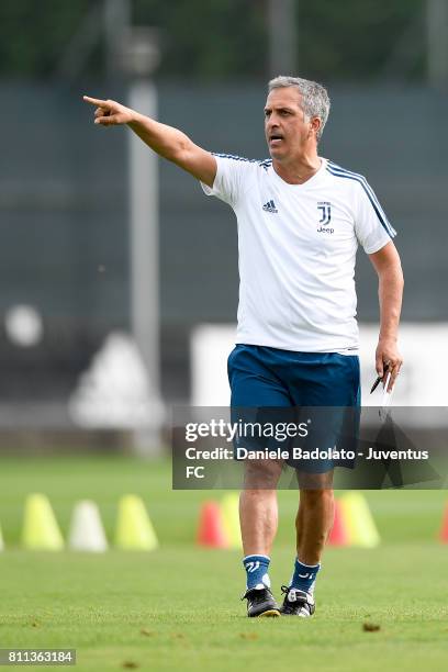 Aldo Dolcetti of Juventus during the afternoon training session on July 9, 2017 in Vinovo, Italy.