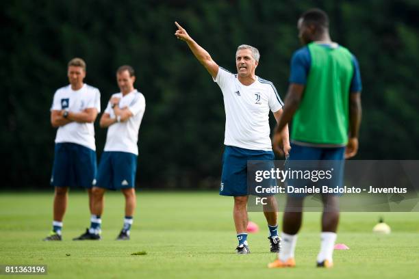 Aldo Dolcetti of Juventus during the afternoon training session on July 9, 2017 in Vinovo, Italy.