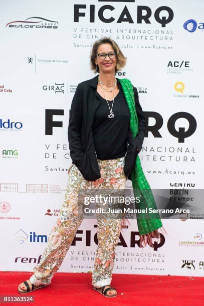 Paola Dominguin Bose attends FICARQ 2017 Photocall at Palacio de Magdalena on July 8, 2017 in Santander, Spain.