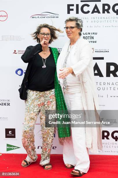 Paola Dominguin Bose and Lucia Dominguin Bose attends FICARQ 2017 Photocall at Palacio de Magdalena on July 8, 2017 in Santander, Spain.