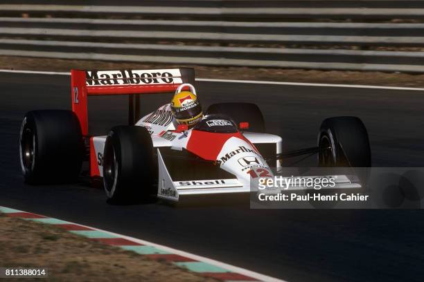 Ayrton Senna, McLaren-Honda MP4/4, Grand Prix of Portugal, Estoril, 25 September 1988.
