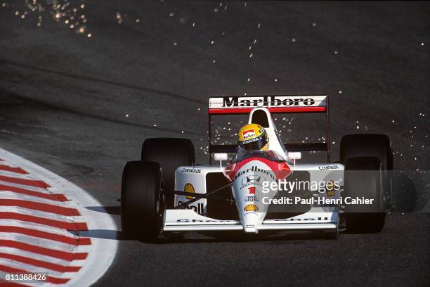 Ayrton Senna, McLaren-Honda MP4/6, Grand Prix of Belgium, Spa-Francorchamps, 25 August 1991.