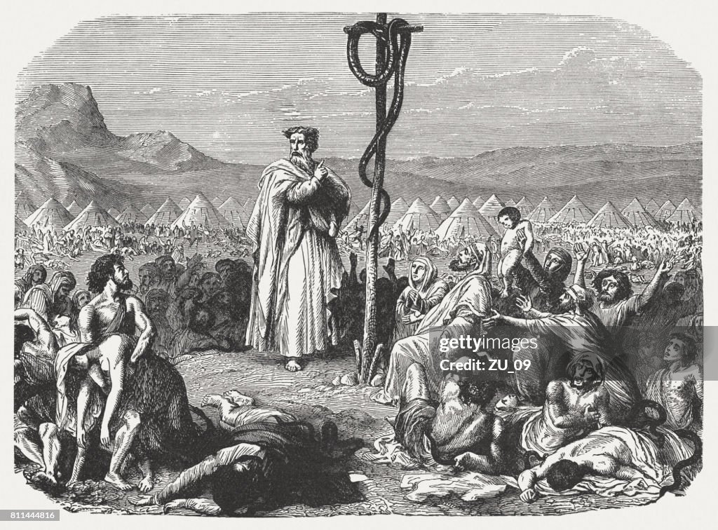 Moisés y la serpiente de bronce (números 21, 9)