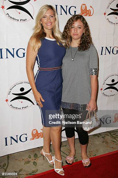Actress Brenda Epperson and daughter attend the "Victoria Rowell Steps Out For High Tea At Noon" event at the Beverly Hills Hotel on May 18, 2008 in...