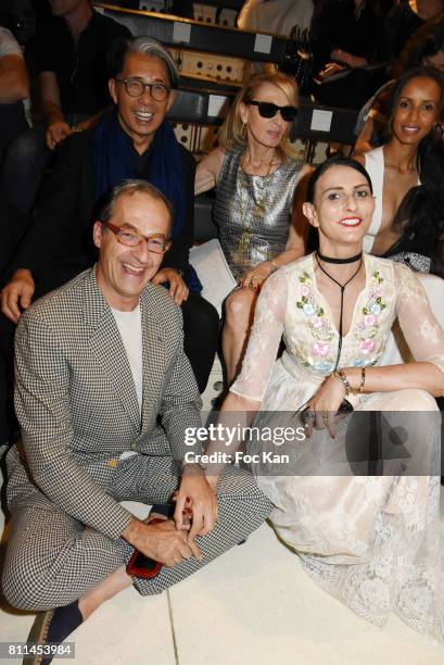 Emmanuel de Brante and Sylvie Ortega Munos. 2nd Rank Kenzo Takada and Ruth Obadia attend the Stephane Rolland Haute Couture Fall/Winter 2017-2018...