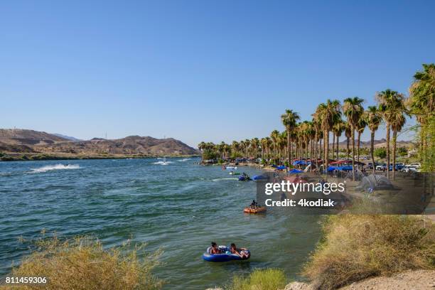 bullhead city in arizona with weekend tourists - laughlin nevada stock pictures, royalty-free photos & images