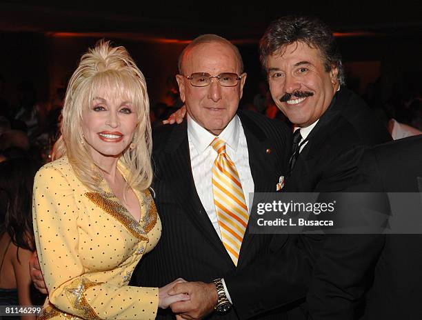 Dolly Parton, Clive Davis and Tony Orlando