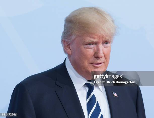 Summit in Hamburg. Donald Trump, President of the United States of America.