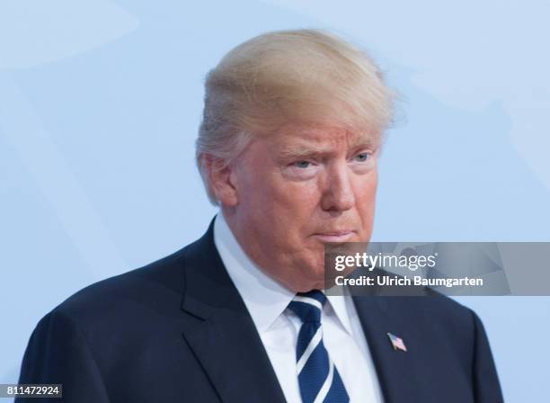 Summit in Hamburg. Donald Trump, President of the United States of America.