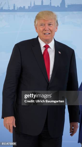 Summit in Hamburg. Donald Trump, President of the United States of America.