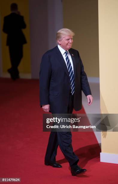 Summit in Hamburg. Donald Trump, President of the United States of America.