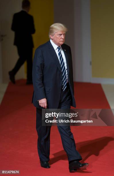 Summit in Hamburg. Donald Trump, President of the United States of America.