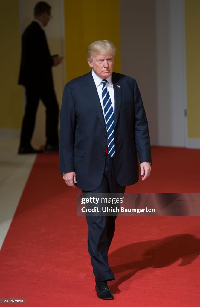 G20 in Hamburg. Donald Trump, US President.