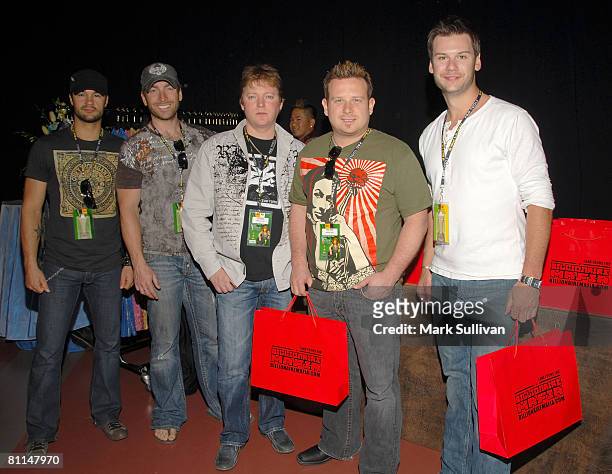 Emerson Drive in Backstage Creations poses at the 2008 Academy of Country Music Awards held on May 18, 2008 in Las Vegas, Nevada.