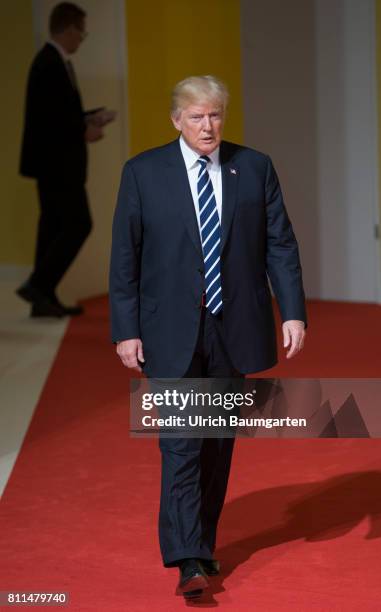 Summit in Hamburg. Donald Trump, President of the United States of America.