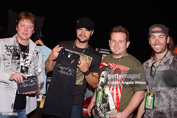 The band Emerson Drive attends the Backstage Creations celebrity retreat held during the 43rd Academy of Country Music Awards at the MGM Grand Garden...