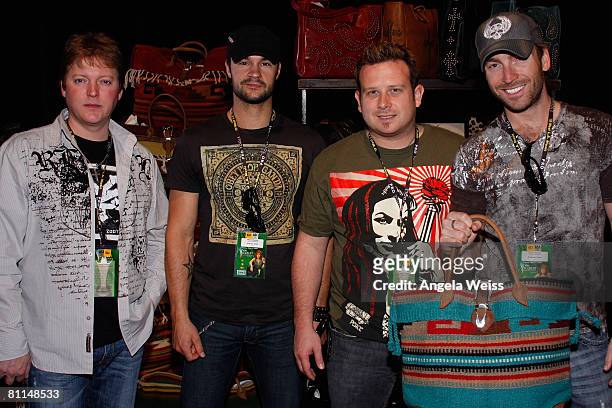 The band Emerson Drive attends the Backstage Creations celebrity retreat held during the 43rd Academy of Country Music Awards at the MGM Grand Garden...