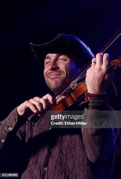 Musician David Pichette of Emerson Drive performs during the 43rd annual Academy Of Country Music Awards All-Star Jam held at the MGM Grand...