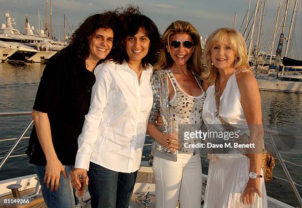 Lisa Tchenguiz, Shamin Sarif, Hanan Kattan and Liz Brewer pose during a photocall to promote producer Lisa Tchenguiz's new films 'The World Unseen'...