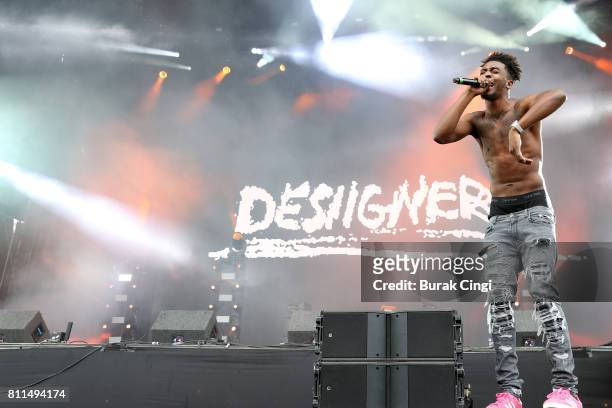 Desiigner performs on day 3 of Wireless Festival at Finsbury Park on July 9, 2017 in London, England.
