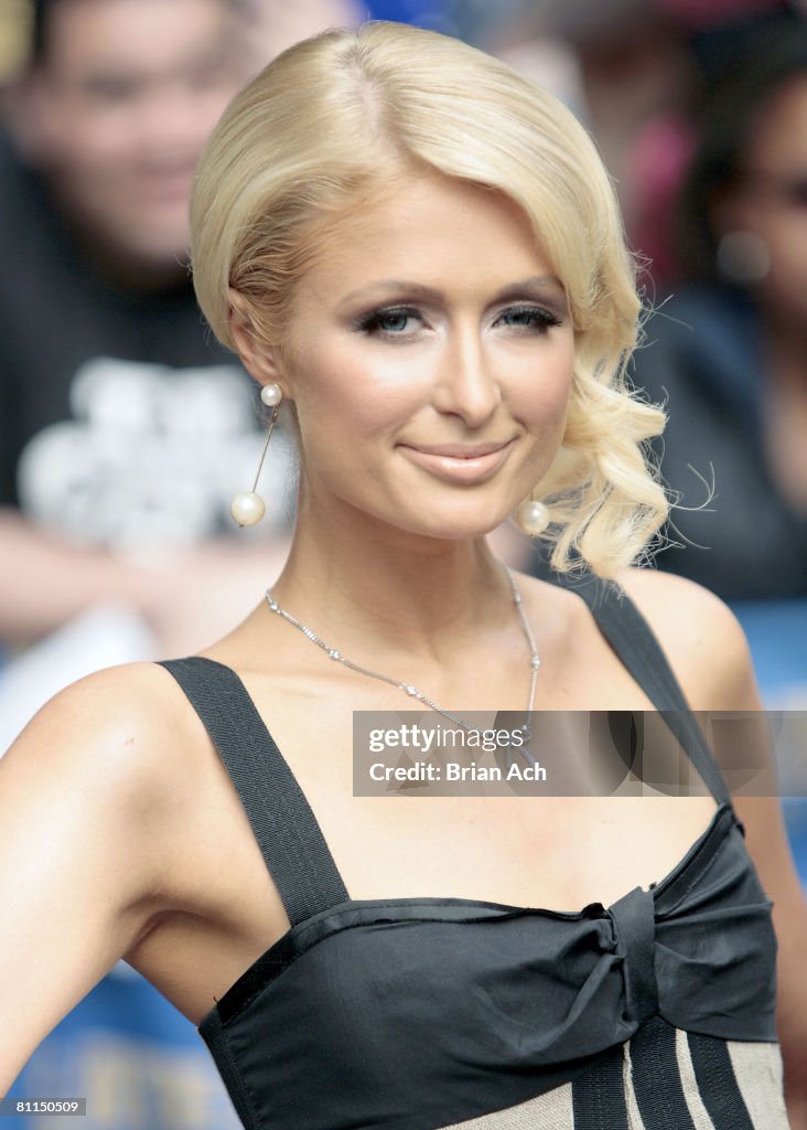 Paris Hilton Visits "Late Show with David Letterman" - May 8, 2008