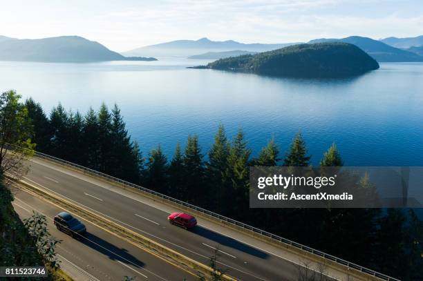 highway 99 in summer - vancouver canada imagens e fotografias de stock