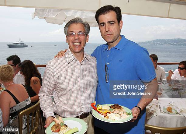 Steve Mangel and Paul Halsadoff attends the IFG Luncheon at Eden Roc during the 61st Cannes International Film Festival on May 19, 2008 in Cannes,...