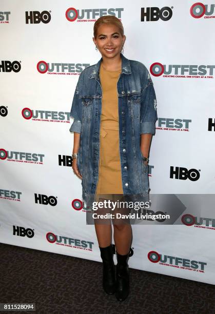 Actress Hayley Kiyoko attends the 2017 Outfest Los Angeles LGBT Film Festival centerpiece screening of "Becks" at the DGA Theater on July 9, 2017 in...