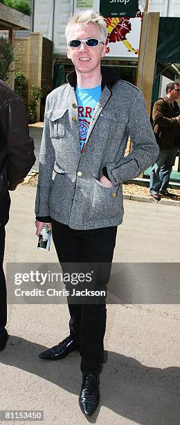 Milliner Philip Treacy poses for a photograph during the Press and VIP day for Chelsea Flower Show 2008 on May 19, 2008 in London, England.