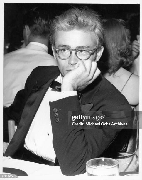 Movie star James Dean attends the Thalian Ball on August 29 1955 at Ciro's nightclub in Los Angeles, California. Dean died one month later.