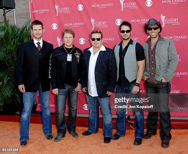 Musical group Emerson Drive attends the 43rd Academy of Country Music Awards at The MGM Grand Garden Arena on May 18, 2008 in Las Vegas, Nevada.