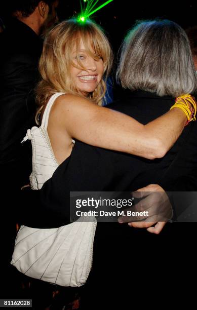 Actress Goldie Hawn attends the Belvedere Vodka party to launch the Jagger Dagger, an 18 carat white gold ice pick at the VIP Lounge on May 19, 2008...