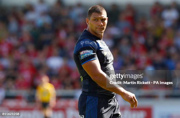 Leeds Rhinos Ryan Hall in action against Salford Red Devils, during the Betfred Super League match at the AJ Bell Stadium, Salford.