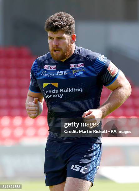 Leeds Rhinos Mitch Garbutt in action against Salford Red Devils, during the Betfred Super League match at the AJ Bell Stadium, Salford.