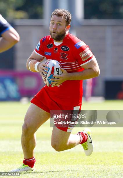 Salford Red Devils' Olsi Krasniqi in action against Salford Red Devils, during the Betfred Super League match at the AJ Bell Stadium, Salford.