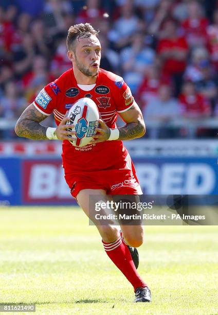 Salford Red Devils' Gareth O'Brien in action against Salford Red Devils, during the Betfred Super League match at the AJ Bell Stadium, Salford.